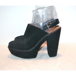Black Shoe Chunky Platform Suede Y2K meets 1970s
